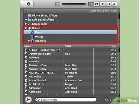Добавьте Garageband в iMovie, шаг 3