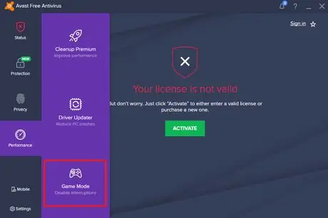 Avast; Game Mode