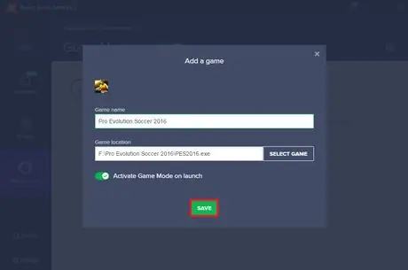 Активировать игровой режим в Avast