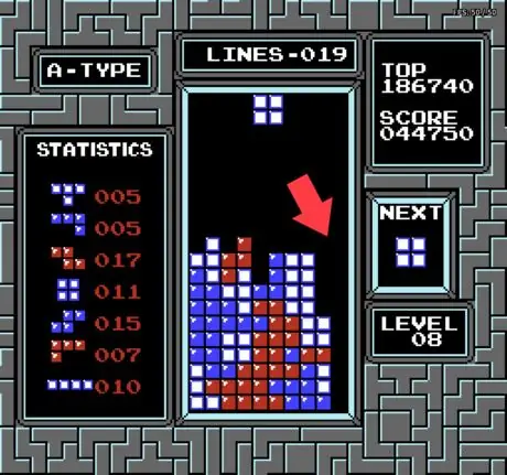 NES Tetris double wide well