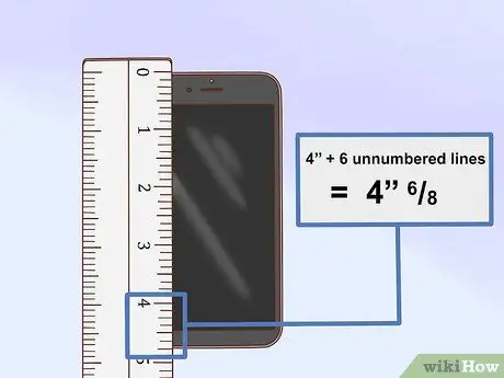 Измерение в дюймах Шаг 7