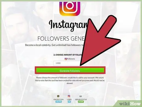 Получите поддельных подписчиков в Instagram Шаг 4