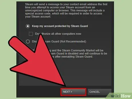 Включить Steam Guard, шаг 12