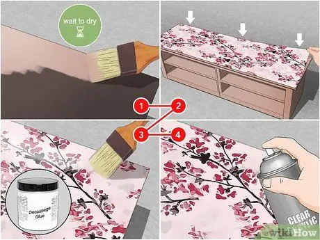 Украшаем тумбу под телевизор Шаг 8