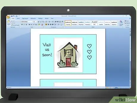Сделать открытки в Word Шаг 8