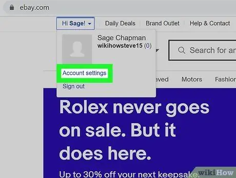 Удаление учетной записи eBay Шаг 3 Удаление учетной записи eBay Шаг 3