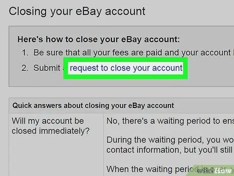 Удаление учетной записи eBay Шаг 6 Удаление учетной записи eBay Шаг 6