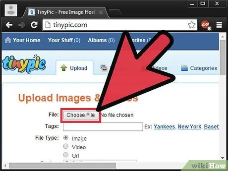 Загрузите изображение на Tinypic.com Шаг 2