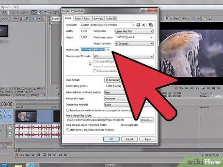 Рендеринг видео в HD с помощью Sony Vegas Step 7