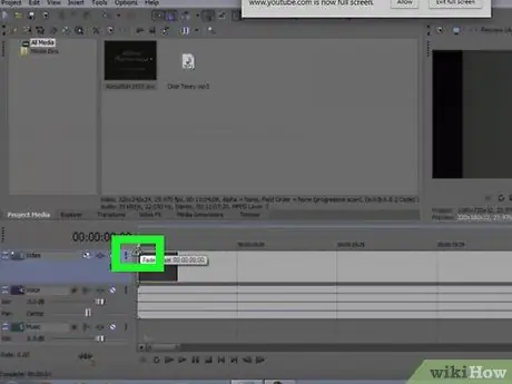 Установите смещение затухания в Sony Vegas Pro Step 4