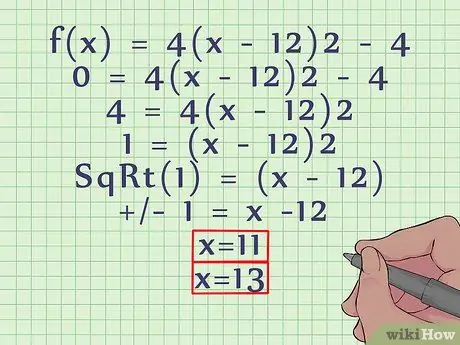Постройте квадратное уравнение. Шаг 8