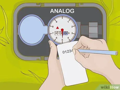 Считайте показания счетчика воды Шаг 4