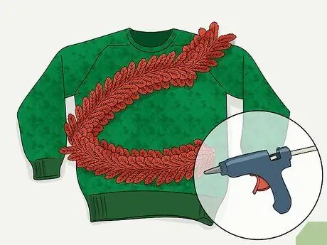 Сделайте уродливый рождественский свитер Шаг 11
