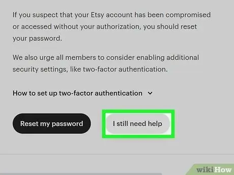 Обратитесь в службу поддержки Etsy Шаг 6