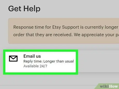 Обратитесь в службу поддержки Etsy Шаг 8