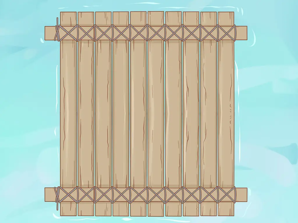 Как построить плот из бревна (с иллюстрациями)