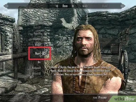 Создайте подходящего для вас персонажа в Skyrim, шаг 1