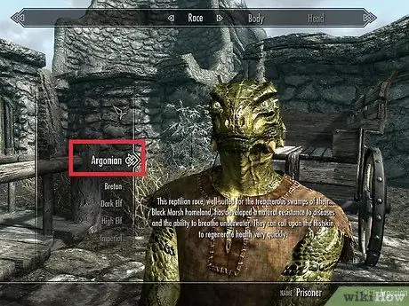 Создайте подходящего для вас персонажа в Skyrim, шаг 2