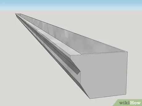 Установите водосточные желоба, шаг 2