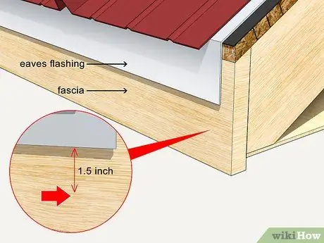 Установите водосточные желоба Шаг 3