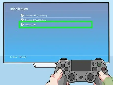 Восстановление заводских настроек PlayStation 4, шаг 4