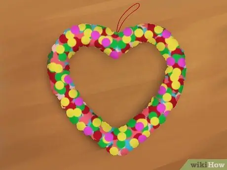 Делаем венок из сердечек Шаг 13