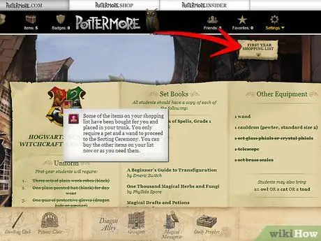 Присоединяйтесь к Pottermore Step 9