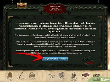 Присоединяйтесь к Pottermore Step 11