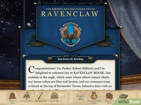 Присоединяйтесь к Pottermore Step 13