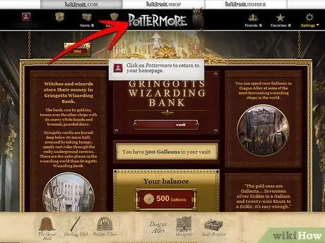Присоединяйтесь к Pottermore Step 7