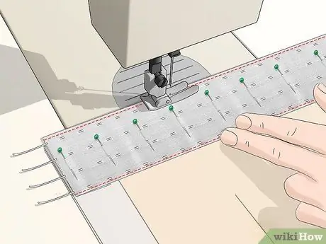 Пришиваем подкладочную ленту для штор, шаг 9