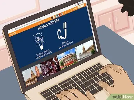 Связаться с Нарендра Моди Шаг 3