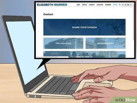 Связаться с Элизабет Уоррен Шаг 5