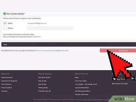 Продать на Gumtree Step 10