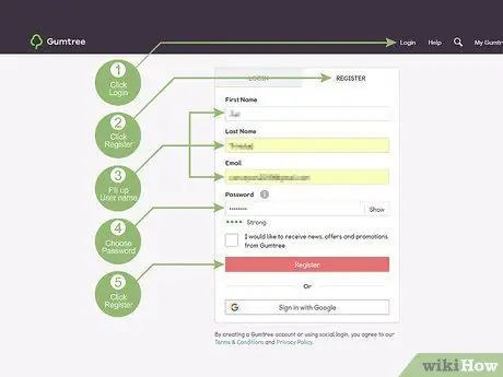 Продать на Gumtree Step 2