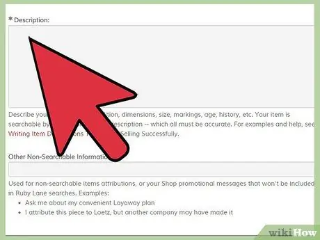 Продавайте антиквариат на RubyLane Step 5