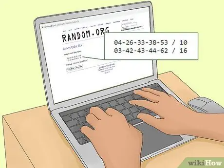 Выберите номера лотереи Шаг 19