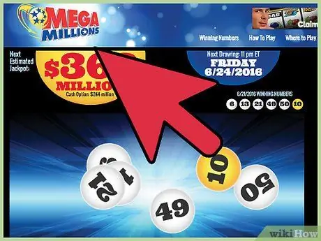 Проверьте числа Mega Millions Шаг 4