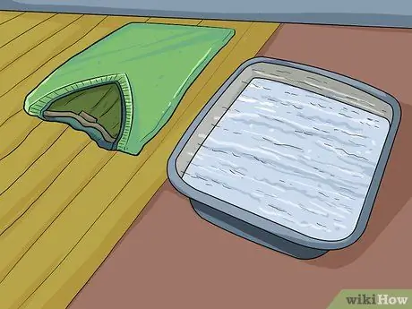 Эластичная усохшая шерстяная ткань, шаг 1