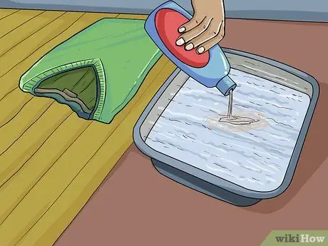 Эластичная усохшая шерстяная ткань, шаг 2