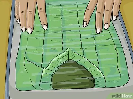 Эластичная усохшая шерстяная ткань, шаг 3