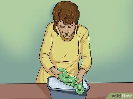 Эластичная усохшая шерстяная ткань, шаг 4