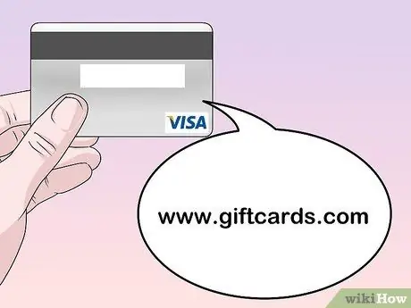 Активация подарочной карты Visa Шаг 5