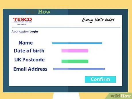 Получите клубную карту Tesco Шаг 1