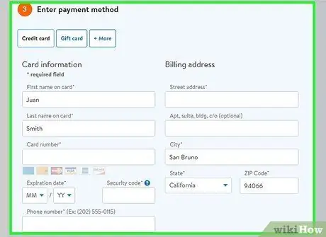 Используйте подарочную карту American Express Шаг 6