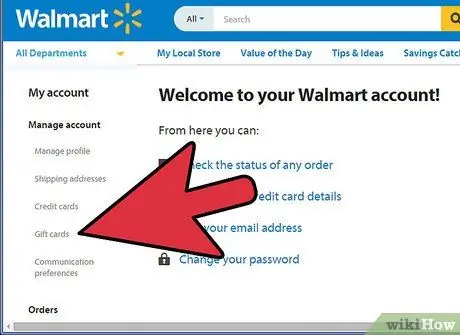 Добавьте новую подарочную карту в свой аккаунт на веб-сайте Walmart Шаг 5 Добавьте новую подарочную карту в свой аккаунт на веб-сайте Walmart Шаг 5