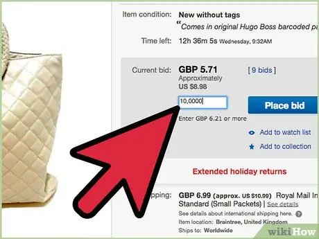 Сделайте ставку на eBay Шаг 11