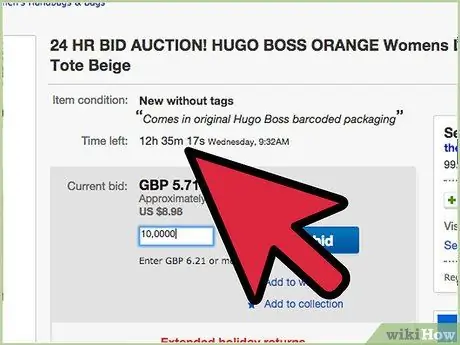 Сделайте ставку на eBay Шаг 12