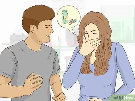 Имитация боли в животе, шаг 9 Имитация боли в животе, шаг 9