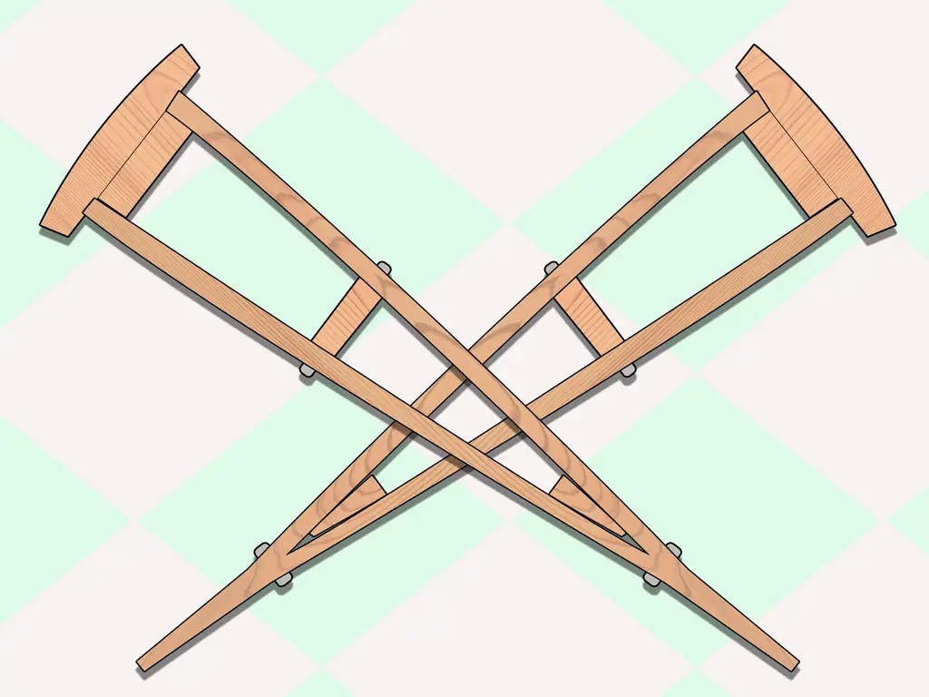 Как сделать простые костыли: 10 шагов (с иллюстрациями)